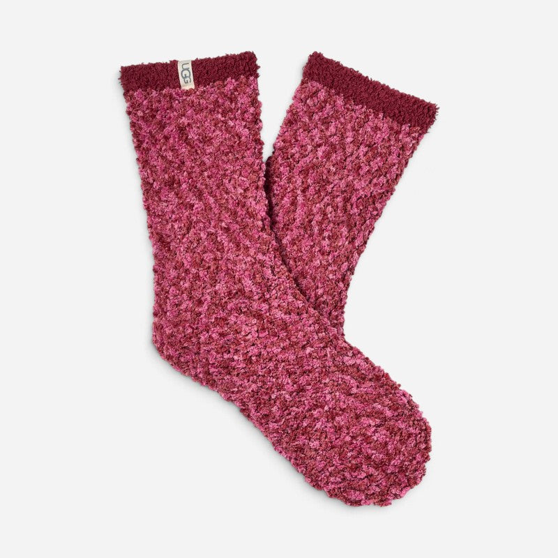 Cozy Chenille Sock Coffee Berry