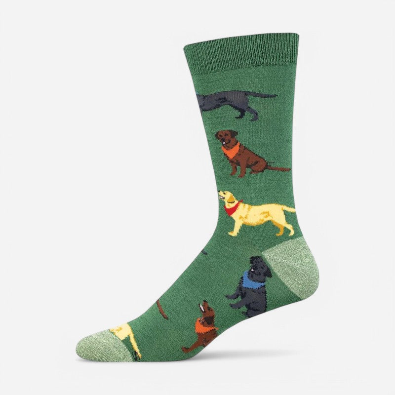 Men's Bamboo Loving Labradors Green Heather