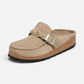 Buckley Braided Taupe Suede Leather Narrow