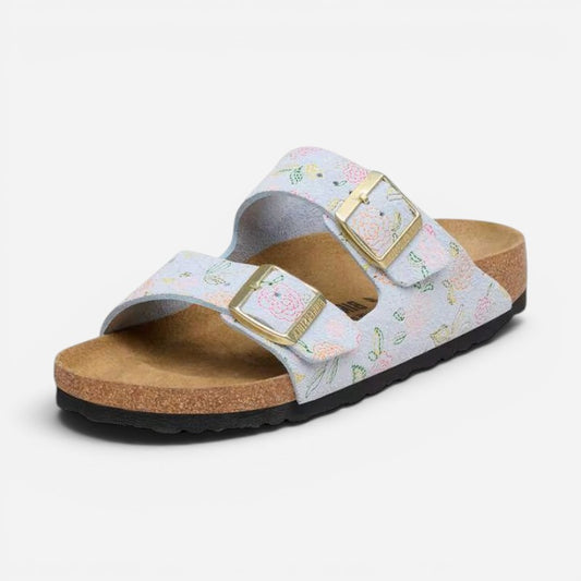 Arizona Flowers Light Rose Suede Leather Narrow