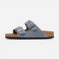 Arizona Stone Blue Suede Leather Narrow