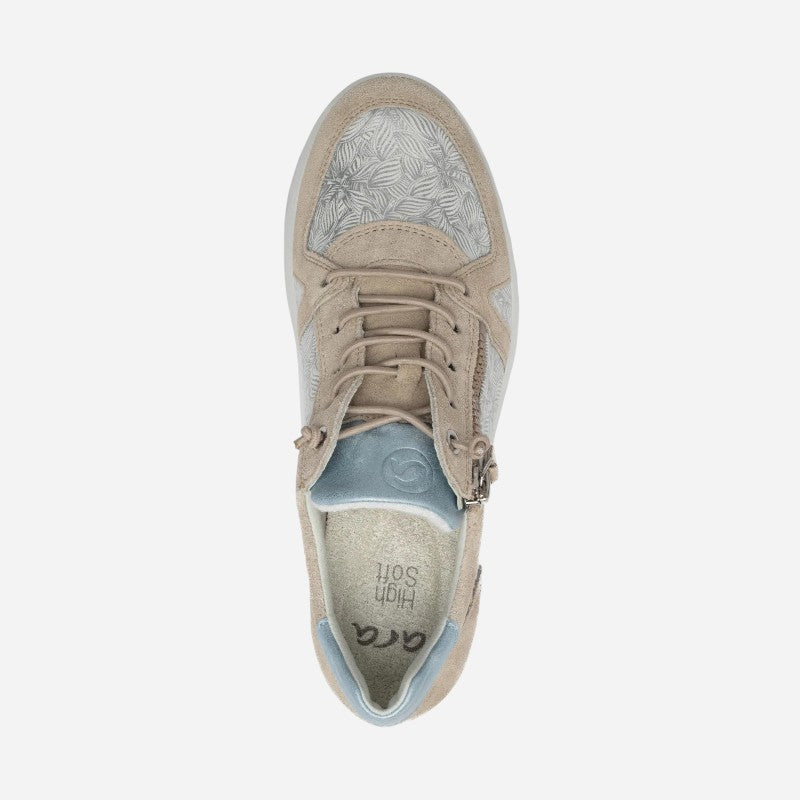 Riviera White Flower Metallic
