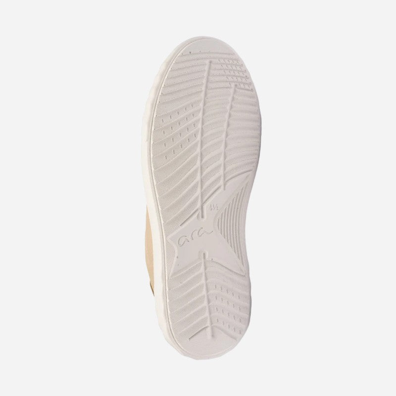 Mikkey Platform Sneaker Sand calf/platinum metallic