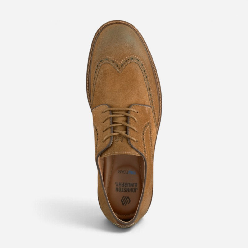 Men's Ripley Wingtip Snuff Suede