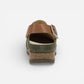 Merrin Olive Embossed Suede