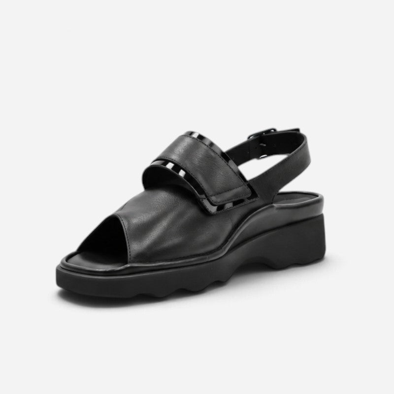 Wilminton 1349W Black Pearlized Nappa/Black Patent Trim