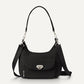 Coastal Flip Lock Half Moon Bag Black