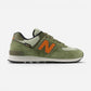 Unisex 574 V2 Dark Olivine/Infield Clay/Black