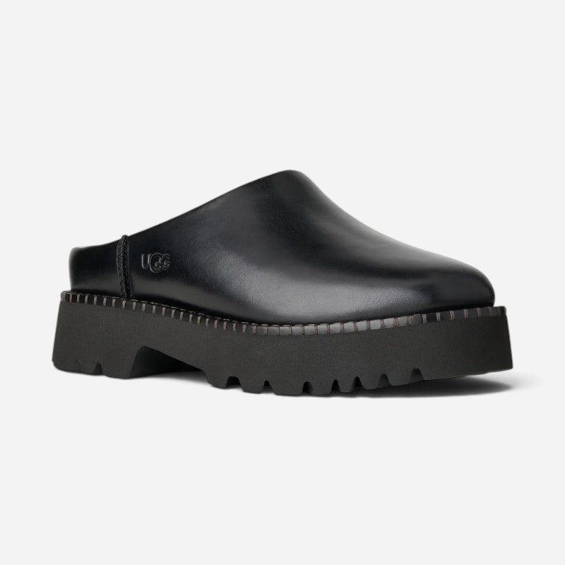 Uptowner Mule Black Leather