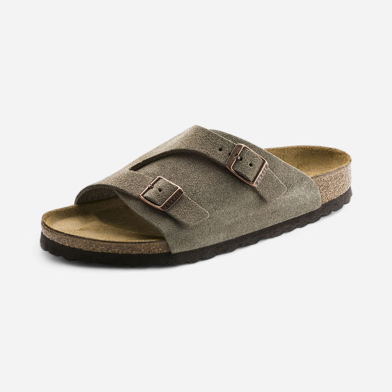 Zurich Men's Taupe Suede Leather Regular