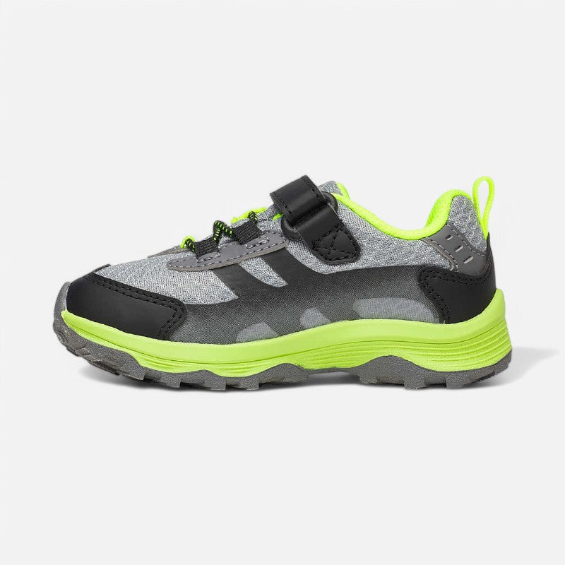 Kid's Moab Speed 2 Low A/C Waterproof Grey/Black/Citron