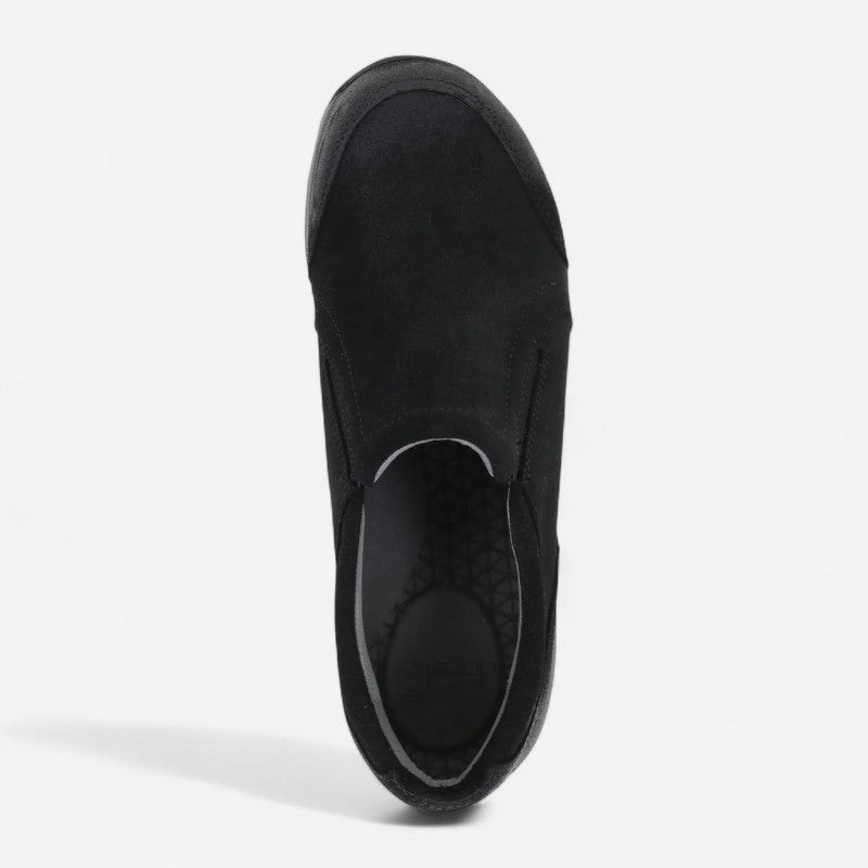 Pippy Waterproof Burnished Suede Black